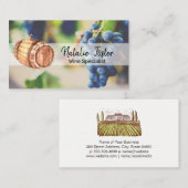 ワインバレルとブドウ園エステート 名刺 (正面/裏面)