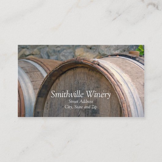 ワインバレルのワイナリーの名刺 名刺 (正面)