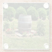 ワインバレルガーデンデコールシャトーモリゼット ガラスコースター (裏面)