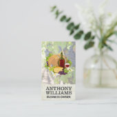 ワインバレルチーズブドウ 名刺 (スタンド正面)