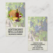 ワインバレルチーズブドウ 名刺 (正面/裏面)