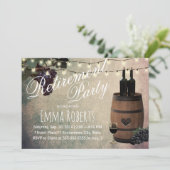 ワインバレルブドウヴィンテージ退職パーティー 招待状 (スタンド正面)