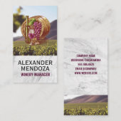 ワインバレルブドガラスボトル |ブドウ園 名刺 (正面/裏面)