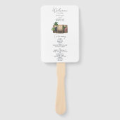 ワインバレルワイナリーヴィネヤード結婚式 プログラム ハンドファン (正面)