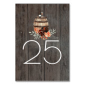 ワインバレル素朴カントリーフローラ テーブルナンバー (裏面)