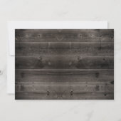 ワインバレル素朴ストリングライトバーンドベビーシャワー 招待状 (裏面)