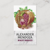 ワインバレル | ビネヤード名刺 名刺 (正面)