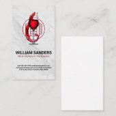 ワインバレル | ワインスプラッシュロゴ 名刺 (正面/裏面)