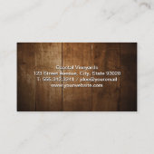 ワインバレル |ワイン染色 名刺 (裏面)