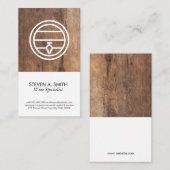 ワインバレル |木材 名刺 (正面/裏面)