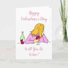 ワインバレンタインデーカード カード