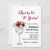 ワインバーサデー招待状 乾杯! 招待状 (正面)