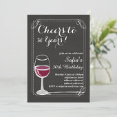 ワインバースデー招待状、どんな年齢にも乾杯！ 招待状 (スタンド正面)