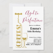 ワインバースデー招待状、熟成の極みへ 招待状 (正面)