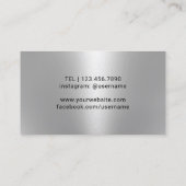 ワインバーテンダーソムリエプロフェッショナルブラック 名刺 (裏面)