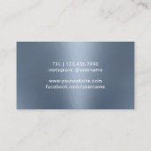 ワインバーテンダーソムリエモダンダスティブルー 名刺 (裏面)