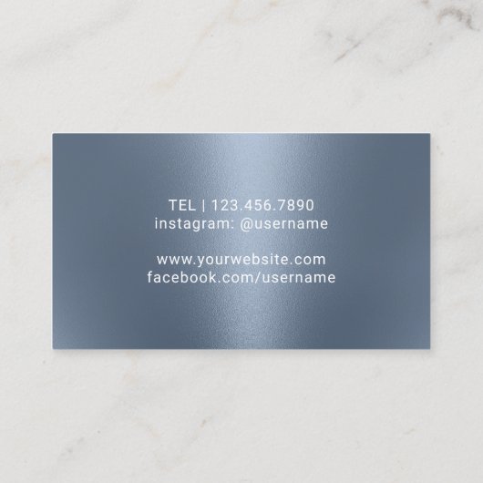 ワインバーテンダーソムリエモダンダスティブルー 名刺 (裏面)