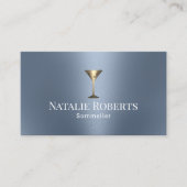 ワインバーテンダーソムリエモダンダスティブルー 名刺 (正面)