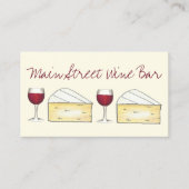 ワインバーレストランワイナリーレッドグラスブリーチーズ 名刺 (正面)