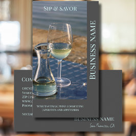 ワインバー店営業プロモーション名刺 名刺