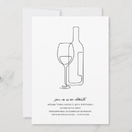 ワインバー誕生日 招待状