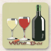 ワインバー-ワインのコルクのコースターは(6)を置きました コースター (正面)