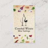 ワインパターン | ブドウ畑 | テースティングス 名刺 (正面)