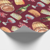 ワインパターン ラッピングペーパー (角)