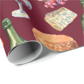 ワインパターン ラッピングペーパー (ロールコーナー)