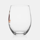 ワインパーソナライズされたグラス ステムなしワイングラス (左)