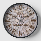 ワインパーソナライズされたコルクス 壁時計 (正面)