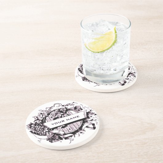 ワインパーソナライズされたコースター コースター (側面)