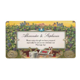 ワインパーソナライズされたブドウ畑ラベル ラベル