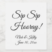 ワインパーソナライズされたボトルラベル ワインラベル (シングルラベル)