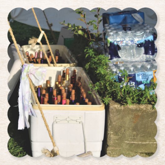 ワインパーティコースター ペーパーコースター (正面)