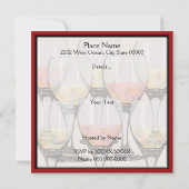 ワインパーティーのご招待 招待状 (裏面)