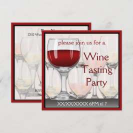 ワインパーティーのご招待 招待状