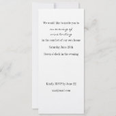 ワインパーティーのご招待 招待状 (裏面)