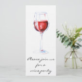 ワインパーティーのご招待 招待状 (スタンド正面)