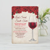 ワインパーティーのヴィンテージ招待状 招待状 (スタンド正面)