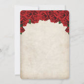 ワインパーティーのヴィンテージ招待状 招待状 (裏面)