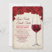 ワインパーティーのヴィンテージ招待状 招待状 (正面)