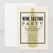 ワインパーティーの招待状 招待状 (正面/裏面)
