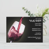 ワインパーティーの招待状 招待状 (スタンド正面)