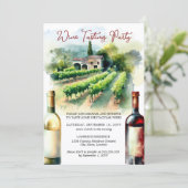 ワインパーティーの招待状 招待状 (スタンド正面)