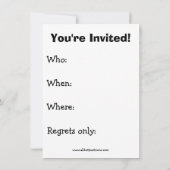 ワインパーティーの招待状「Spectickles」 招待状 (裏面)