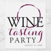 ワインパーティーレッドワイン ワインラベル (シングルラベル)