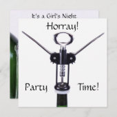 ワインパーティー時間 招待状 (正面/裏面)