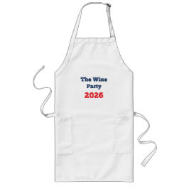 ワインパーティー2026を応援 ファニー選挙Tシャツ ロングエプロン