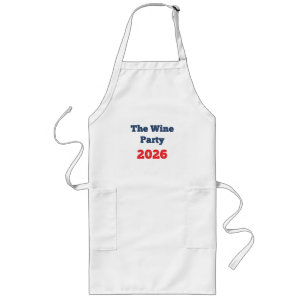 ワインパーティー2026を応援 ファニー選挙Tシャツ ロングエプロン